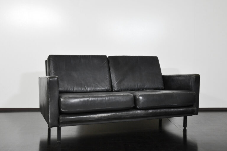 2er Ledersofa “Loose Cushion Sofa” George Nelson